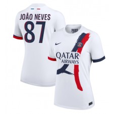 Paris Saint-Germain Joao Neves #87 Bortatröja Dam 2024-25 Korta ärmar